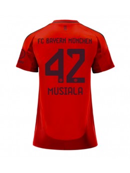 Bayern Munich Jamal Musiala #42 Heimtrikot für Frauen 2024-25 Kurzarm